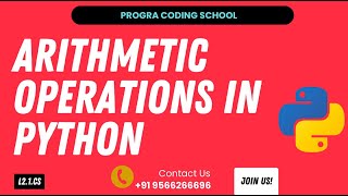 Arithmetic Operations in Python | #python #pythonforbeginners #pythonprogramming #ai #coding
