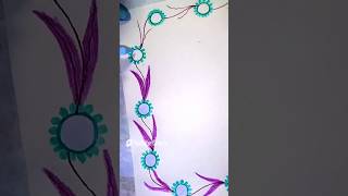 Border design # simple and easy # project # assignment # ytshorts#trending song# uyi amma