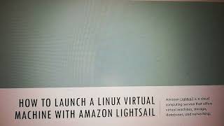 How to Launch a Linux Virtual Machine with Amazon Lightsail