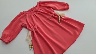 Baby Outfits / Cut and Sew a Beautiful Dress in the Easiest Way