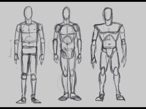 3 Ways To Draw The Structure Of The Body (Figure Drawing) - YouTube