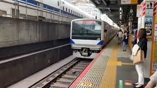 【新橋駅】上野東京ライン常磐線E531系発車