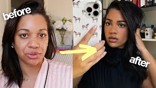 My UNRECOGNIZABLE Everyday Transformation | clip ins, makeup, styling