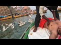 asmr indian street barber upper body relaxing massage in boat ep 29