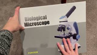 🔥 FOKOOS Microscope 40X-1000X FD10 for Kids Adults Students