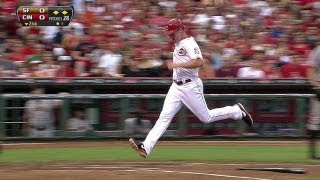 SF@CIN: Heisey's sac fly gets Reds on the board