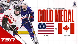 USA vs. Canada FULL HIGHLIGHTS | 2024 Women's World Hockey Championship Gold Med