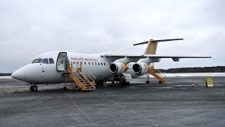 Malmö Aviation ✈ Avro RJ100 [SE-DSP] ✈ Stockholm - Umeå ✈ 18 JAN 2015