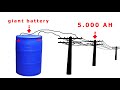 How to make a giant battery