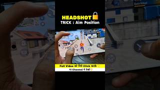 Auto Headshot Aimlock Trick 😱 | Free Fire #shorts