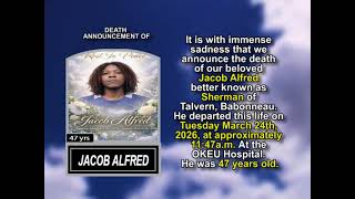 Jacob Alfred ~ Medium Obituary