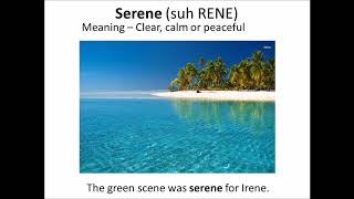 Learn English Vocabulary |Serene|Noun|Adjective|Ducksoup