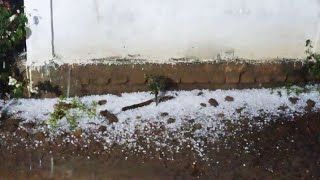 Ice pellets fall in neitong village December 14, 2023