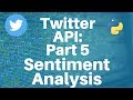 Twitter API with Python: Part 5 -- Sentiment Analysis