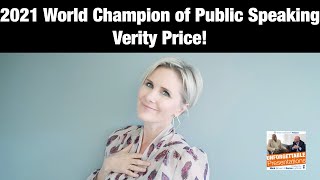 2021 World Champion of Public Speaking: Verity Price