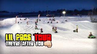 Lil Pros SNOW TOUR! Kids Snowmobile Racing - ERX Motor Park Grassroots Snocross Series - Minnesota