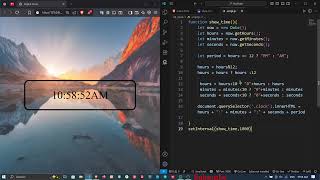 How to Make a Digital Clock Using HTML, CSS & JavaScript | Beginner Web Development | #return_dp