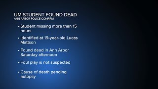 University of Michigan student found dead in Ann Arbor after going missing