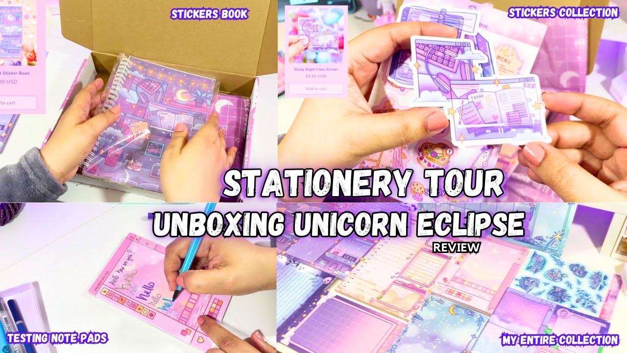 Unveiling Unicorn Eclipse Celestial Stationery Box Stationerieshaul