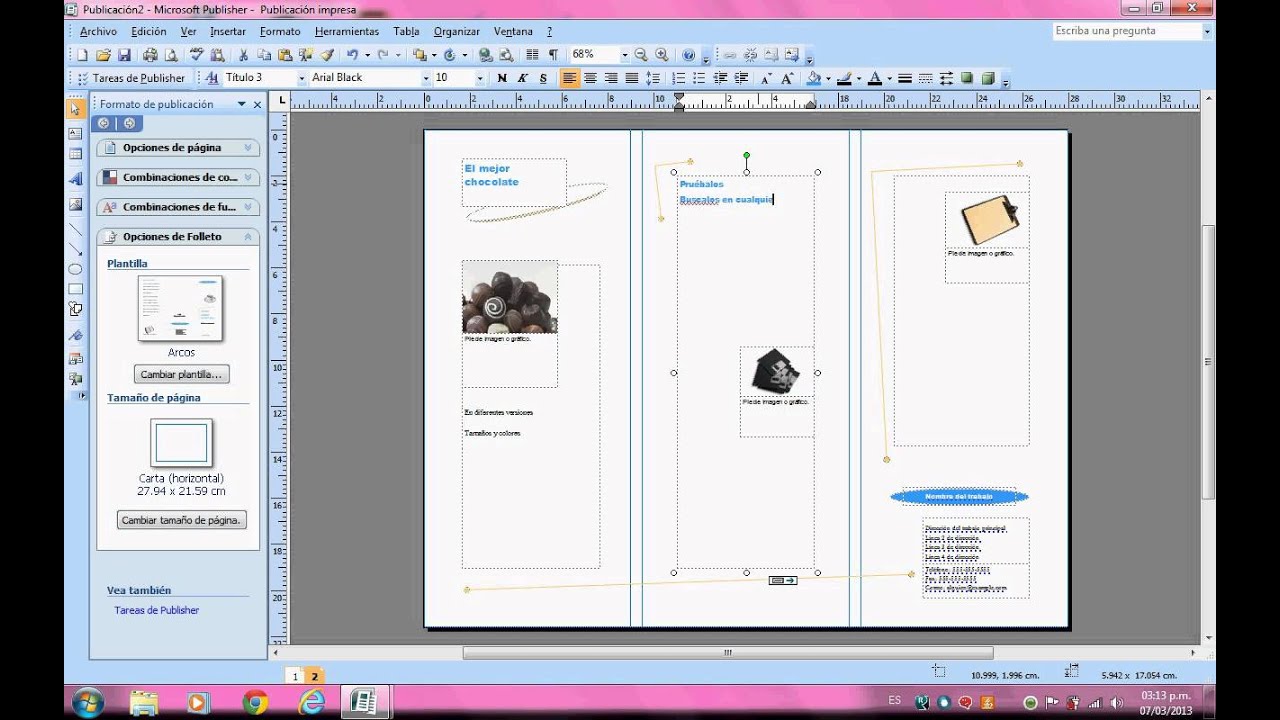 Como Hacer Un Triptico En Publisher 2007 / Collection Of Como Aser Un ...