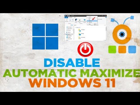 How to disable automatic maximization when moving a window in Windows 11