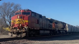 1-20-2024 BNSF Warbonnet 746 Leads the H-NTWMEM in Sikeston, MO.