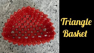 New Triangle Basket /முக்கோண வடிவ கூடை...!