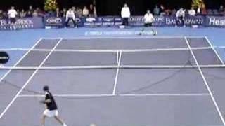Jeremy Bates vs Mikael Pernfors - Tennis Legends Belfast 08
