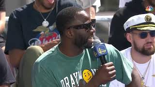 Draymond Green at the parade: \