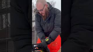 Effortless chainsaw starting with premixed bottled fuel