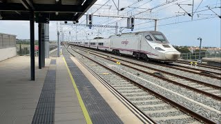 Trains at Cambrils (New Station) Mediterranean Corridor AV