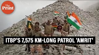 ITBP's relay long-range patrol 'Amrit' from Ladakh to Arunachal Pradesh will be completed in 75 days