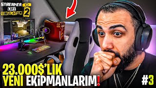 EKİPMANLARIMI YENİLEDİM!! TÜM OYUNLARI OYNAYABİLİYORUZ!! STREAMER LİFE SİMULATOR 2 | Barış Can