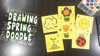 Drawing spring doodles | spring doodle