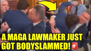 WATCH: Cops SLAM MAGA Lawmaker To The FLOOR, ARREST HIM