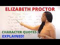 Elizabeth Proctor Character Quotes & Word-Level Analysis! | The Crucible Quotes: English GCSE Mocks!