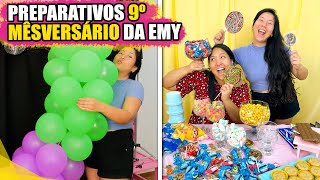 PREPARATIVOS PARA O 9º MÊSVERSÁRIO DA EMY 🎉🍰 Blog das irmãs