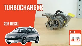 How to replace the Turbocharger Peugeot 206 1.4 HDI 🚗