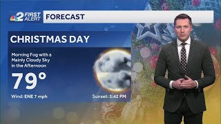 Morning fog expected on Christmas Day