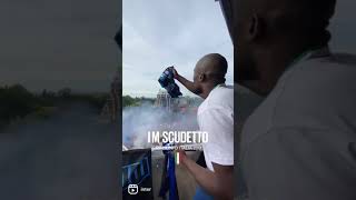 Lukaku celebrating the Scudetto with Inter Fans!