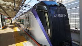 E353系 S109編成 特急あずさ12号東京行が東小金井駅1番線を通過するシーン