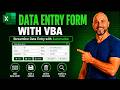 Automated Data Entry Form in Excel | VBA Tutorial