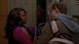 Glee - Mercedes tells Sam that she's with Shane 3x10