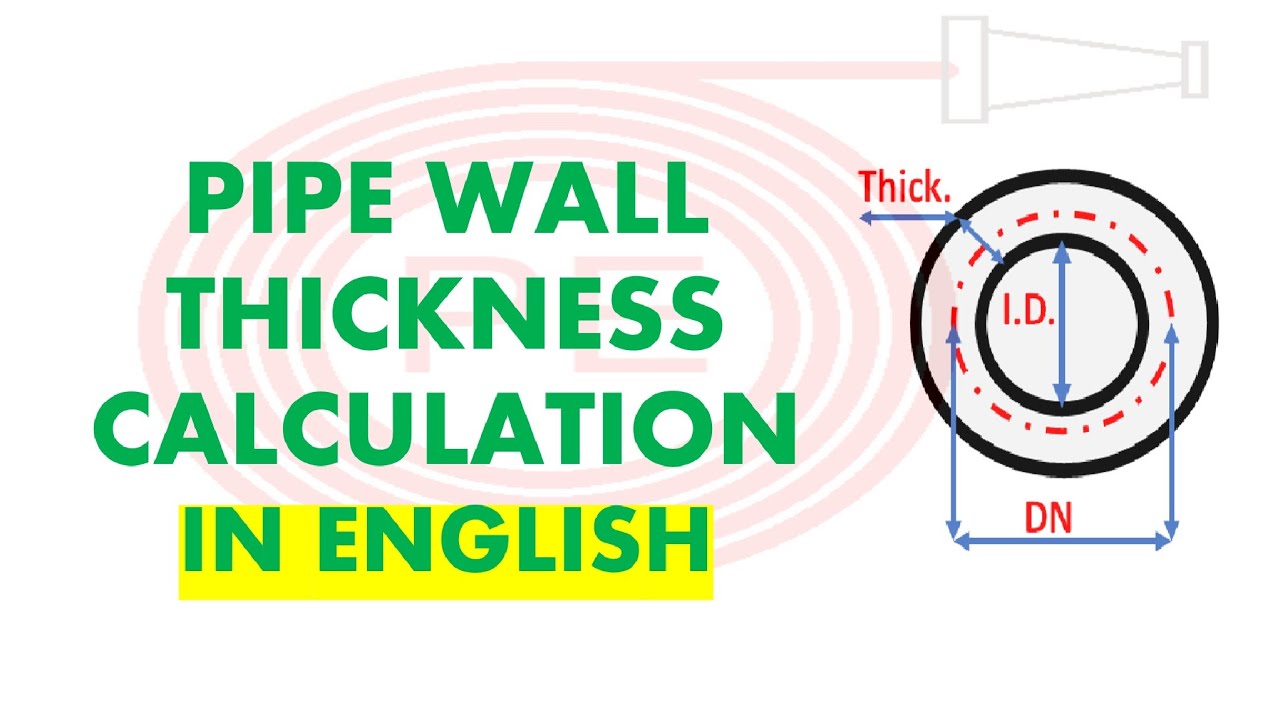 Pipe Wall Thickness Calculation |Pipe Size Calculation |Schedule Number ...