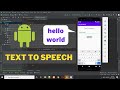 text to speech app in android studio