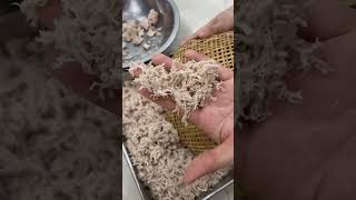 Cách làm chà bông nhanh gọn không cần máy mà bông lên rất đẹp