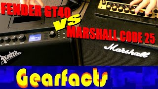 Fender GT40 VS Marshall CODE 25: It's all down to you...