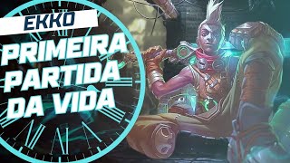 WILD RIFT - PRIMEIRA PARTIDA DE EKKO - NUNCA JOGUEI ANTES!!!