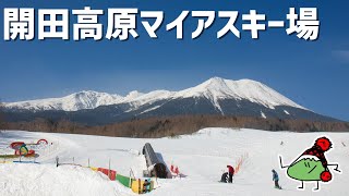 開田高原マイアスキー場 トップからボトムまでの滑走風景 2022/03/13