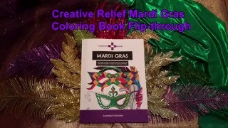 Mardi Gras coloring book flip-through